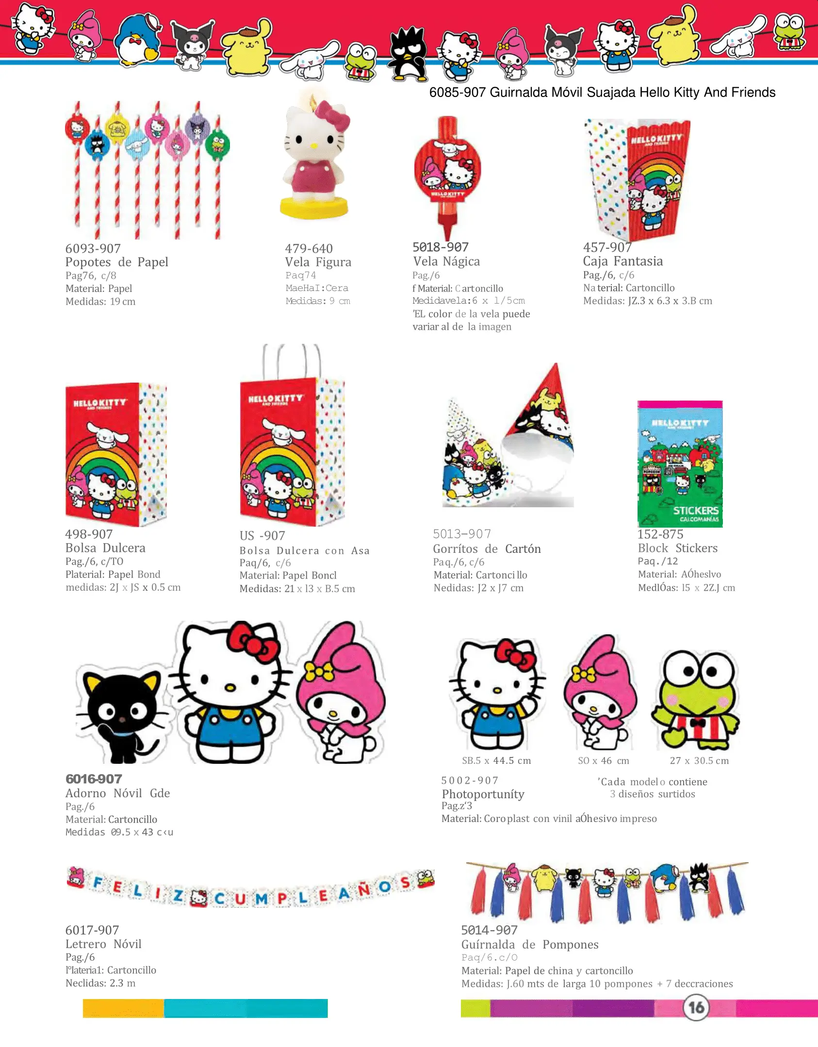 Kit Hello Kitty and Friends