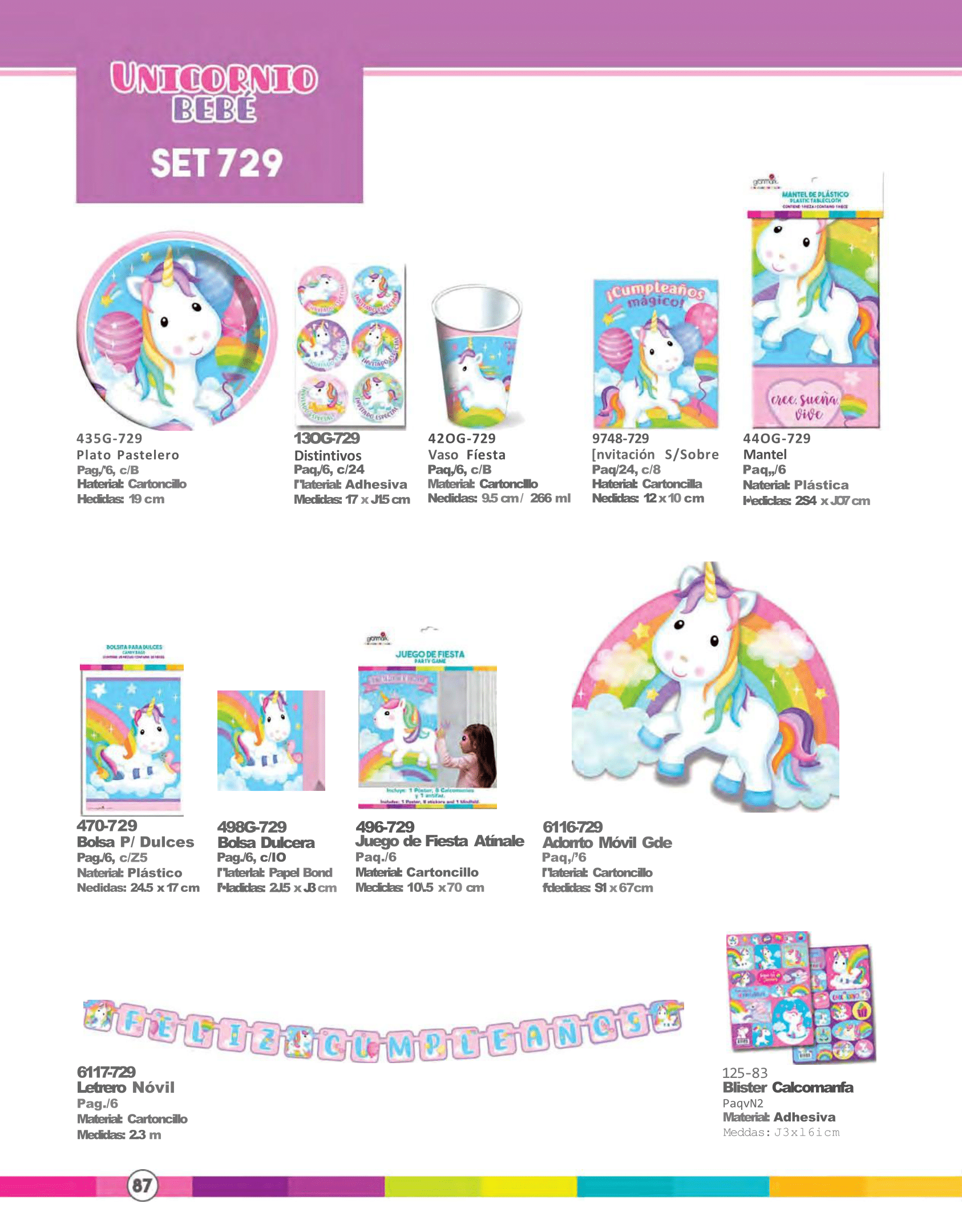 Kit Unicornio Bebé